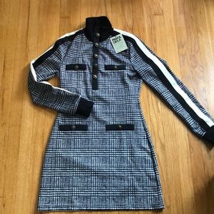 Pam & Gela glen tart track dress, zip front